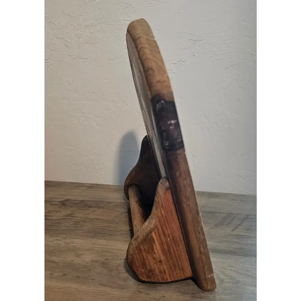 Vintage Hand Painted Wood Panel Holder Prairie Girl Rustic Cottage 70s Farmhouse